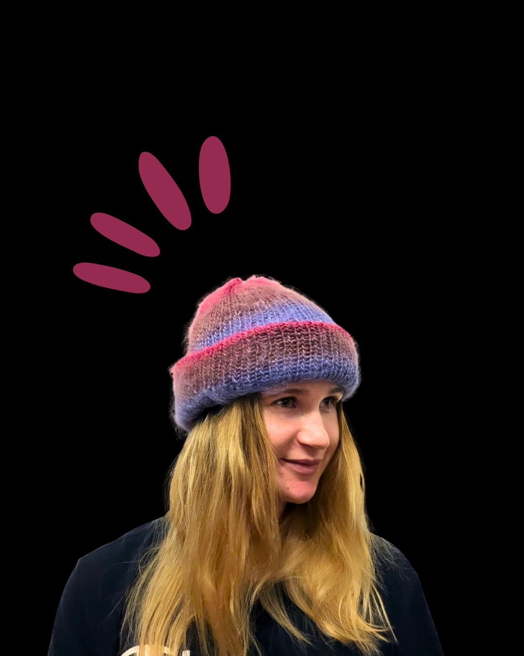 Čiapka v hravých odtieňoch