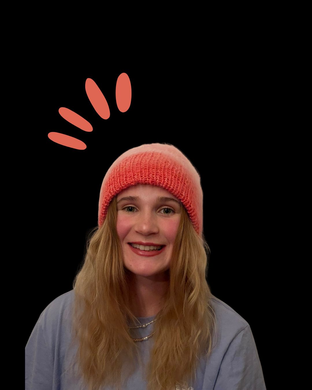 Marhuľovo-ružová čiapka