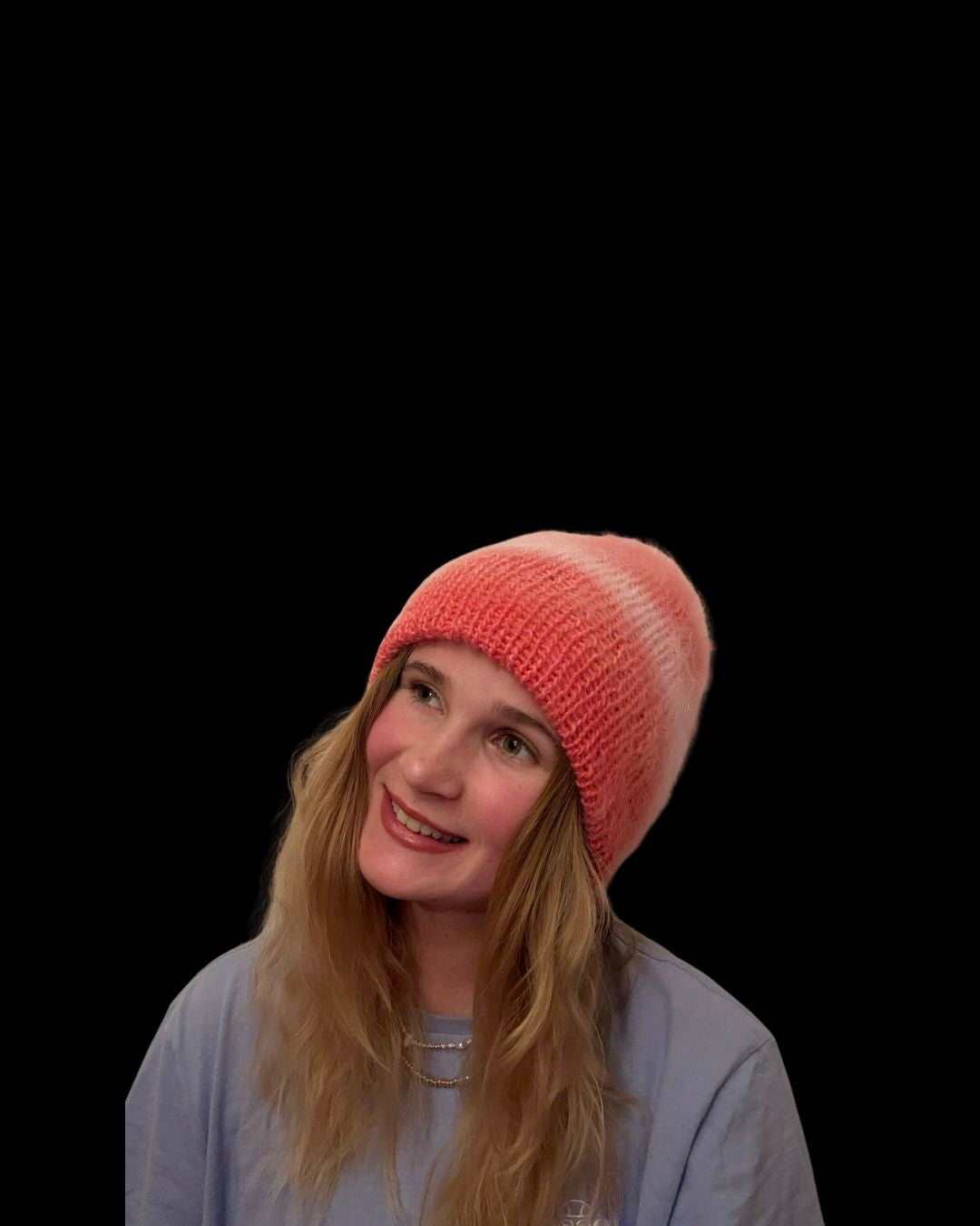 Marhuľovo-ružová čiapka