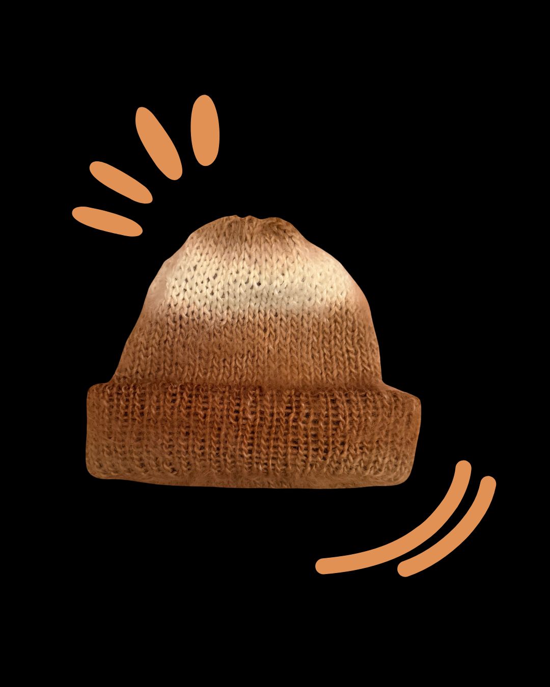 Karamelovo-hnedá čiapka